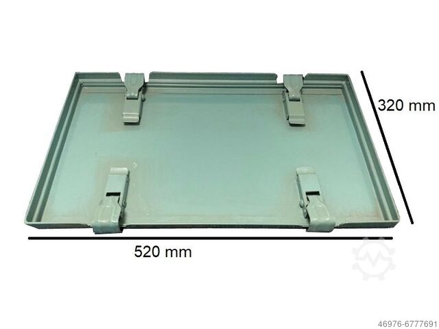 Verschlussdeckel Metalldeckel Deckel SSI Schäfer VD-14/6-A / / 520x320x35 mm/ passend für Stapelkasten Schäfer 14/6-A