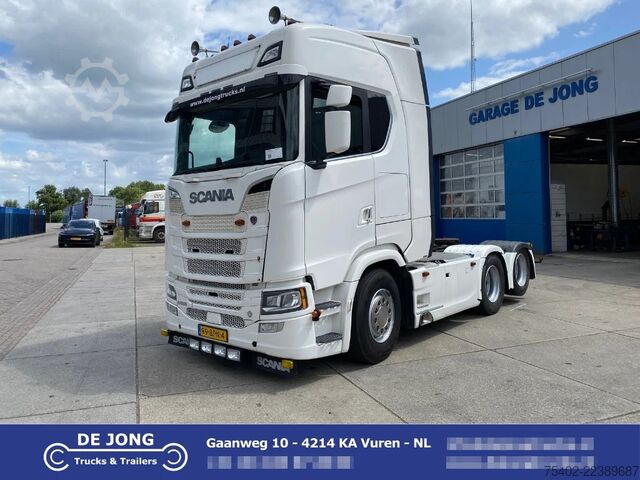 Standard tractor Scania S580 V8 / Retarder / Full Air / 6x2 / Boogie Lift