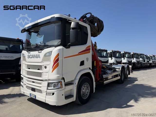 Roll-off tipper truck SCANIA scarrabil