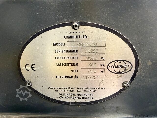 4-way forklift Combilift CBE3000 TRIPLEX 6500 POSITIONER