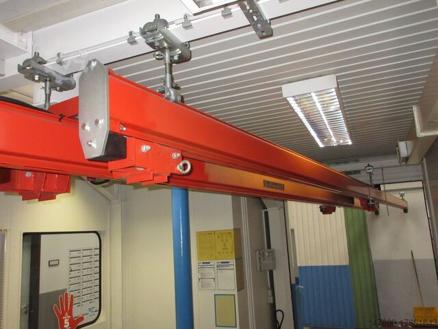 Crane sky Crane overhead crane Crane runway Demag Kranbahn KBK2 8m +1,5m Ausschub Demag KBK II KBK2 320Kg + DK Kettenzug