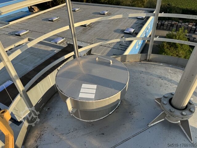 1 x 120 m³ aluminum silo / storage silo Zeppelin 