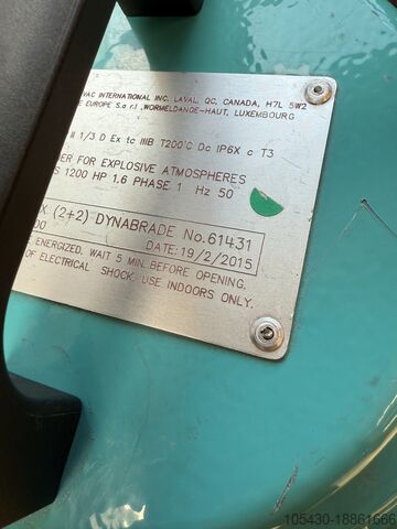 Vacuum cleaner ATEX Category 3, Zone 22 DYNABRADE 61431