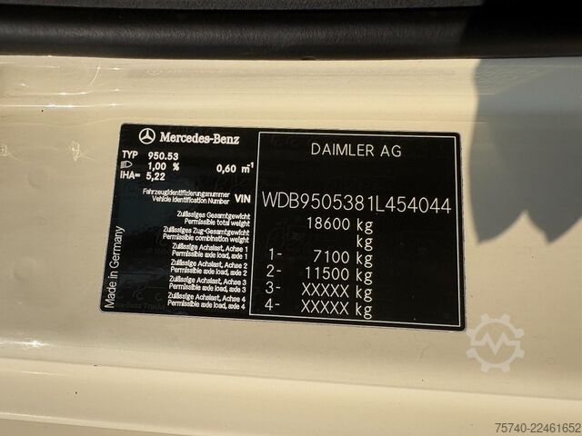 Refrigerated/freezer transport Mercedes-Benz Axor 1824 + CARRIER SUPRA 750 + DHOLLANDIA 2000...