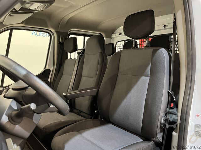 Platform truck with crane Renault Master 2.3 dCi 145 PK L3 DC Dubbel Cabine Open ...