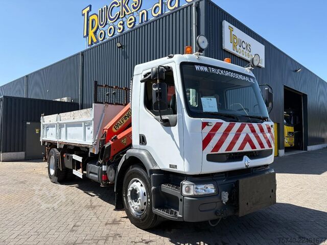 3-way tipper Renault Premium + PALFINGER PK 10000.  2 X EXT.  + REMO...