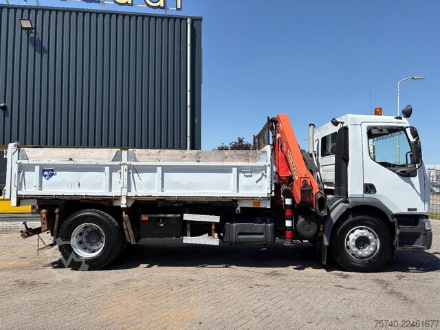 3-way tipper Renault Premium + PALFINGER PK 10000.  2 X EXT.  + REMO...