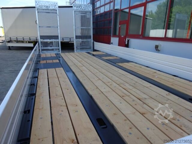 Tieflader Anhänger Möslein TTT 11 5,2 BR Weiß  Neuer Tandemtieflader mit Breiten Rampen