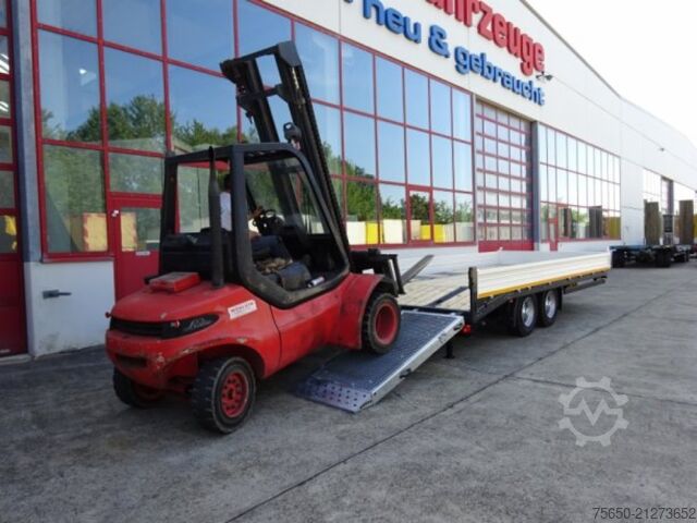 Tieflader Anhänger Möslein TTT 11 5,2 BR Weiß  Neuer Tandemtieflader mit Breiten Rampen