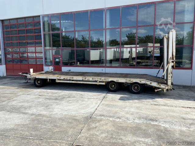 Low loader trailer Müller Mitteltal PT 30  3 Achs Tieflader 9,20 m Ladefläche