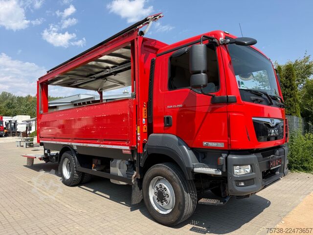 LKW mit Getränkeaufbau MAN TGM 13.290 4x4 Getränke/Seitenlader+LBW/Navi