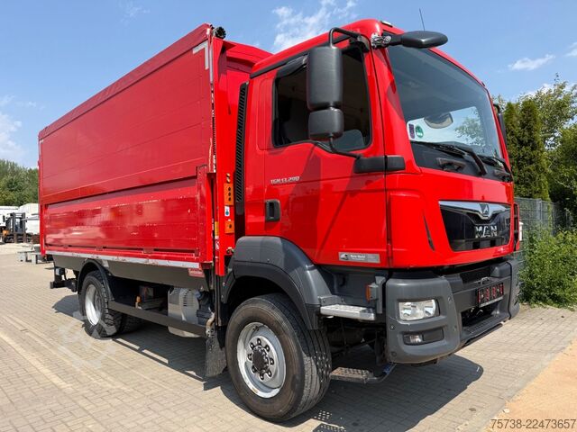 LKW mit Getränkeaufbau MAN TGM 13.290 4x4 Getränke/Seitenlader+LBW/Navi