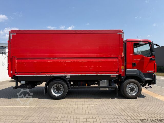 LKW mit Getränkeaufbau MAN TGM 13.290 4x4 Getränke/Seitenlader+LBW/Navi