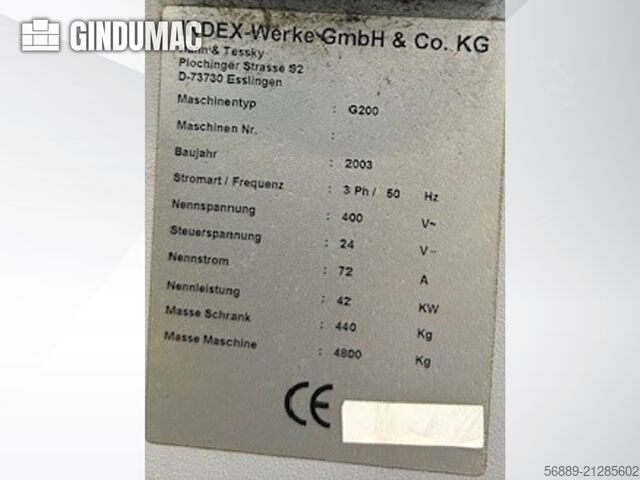 Index G 200 RATIO LINE Index G 200 RATIO LINE