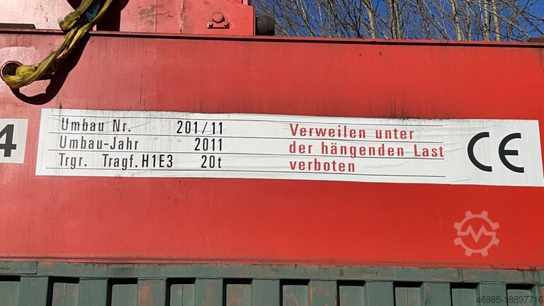 Kran Zweiträgerkran 20To Voith hallenkran 20 To Zweiträgerkran