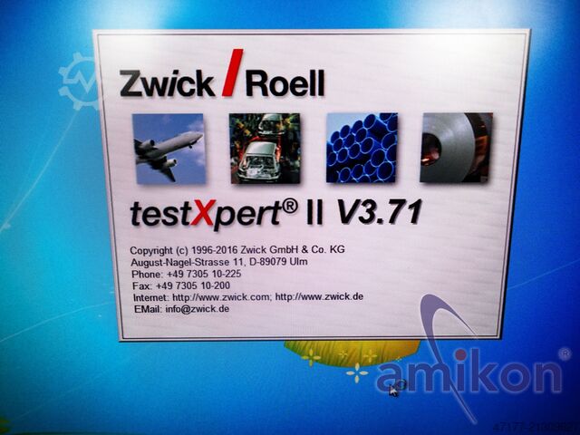 Year: 2016 Xforce P / testXpert II Zwick / Roell Materialprüfmaschine 500N zwicki