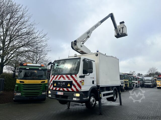 Lkw-Arbeitsbühne MAN TGL 12.180 Koffer mit Ruthmann Versalift 14.90m