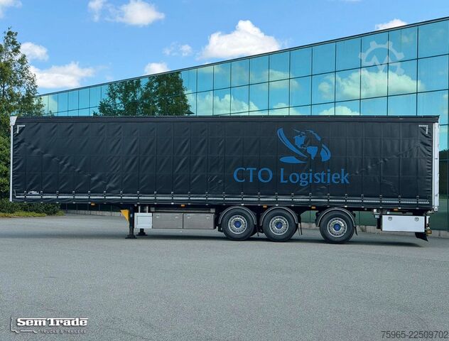Open semitrailer with tarp  Hertoghs N/A LPRS 24 STUURAS 2x LIFT AS SCHUIFDA
