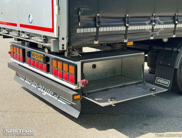 Open semitrailer with tarp  Hertoghs N/A LPRS 24 STUURAS 2x LIFT AS SCHUIFDA