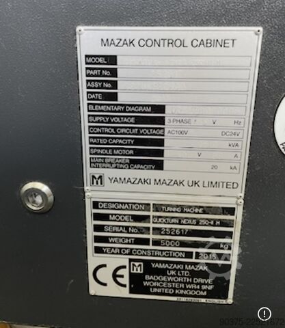 CNC turning and milling center Mazak QUICK TURN 250