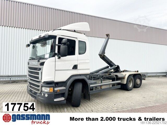 Roll-off tipper truck Scania G 450 6x2/4, Lift-/Lenkachse, Kli-Ret