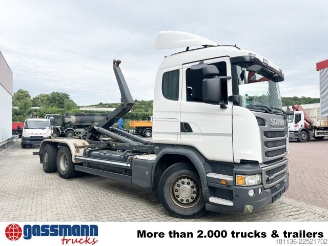 Roll-off tipper truck Scania G 450 6x2/4, Lift-/Lenkachse, Kli-Ret