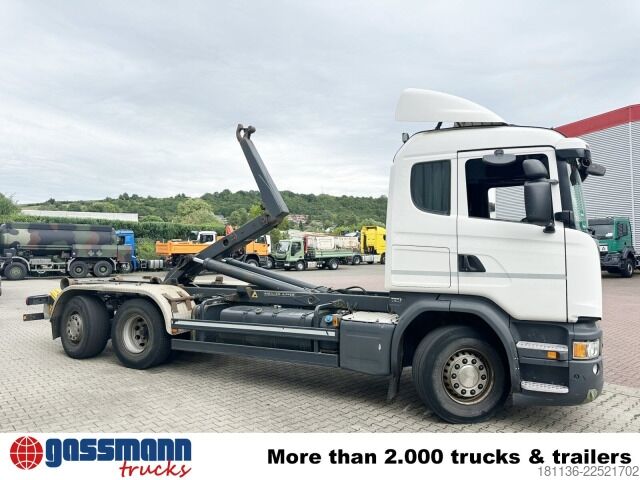 Roll-off tipper truck Scania G 450 6x2/4, Lift-/Lenkachse, Kli-Ret