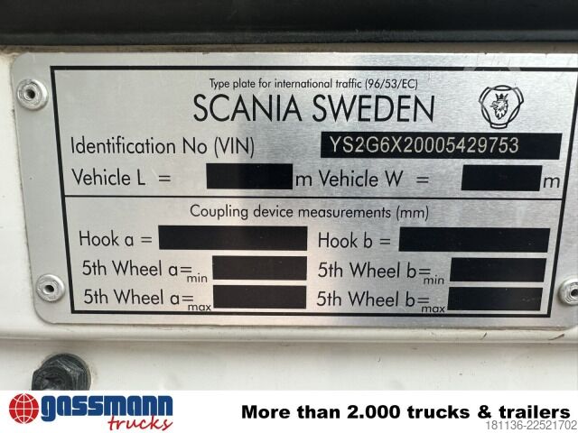 Roll-off tipper truck Scania G 450 6x2/4, Lift-/Lenkachse, Kli-Ret