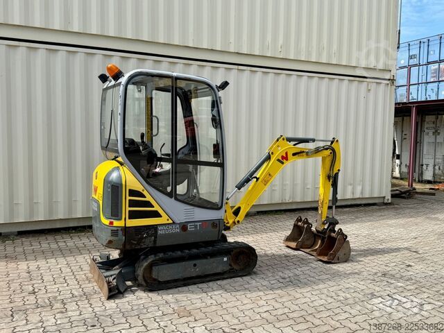 Mini excavator WACKER Neuson ET16 / 2019 BJ / 996 H / 3x Löffel
