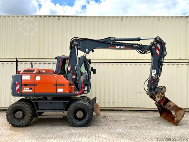 Mobile excavator ATLAS 150W / Topcon GPS / 2015 BJ / 9.836 H