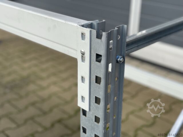 Workbench rack Workbench rack rack SSI Schäfer PR600 / 2.580x800x900 mm / Traversen 2.400mm / verzinkt / lichtgrau