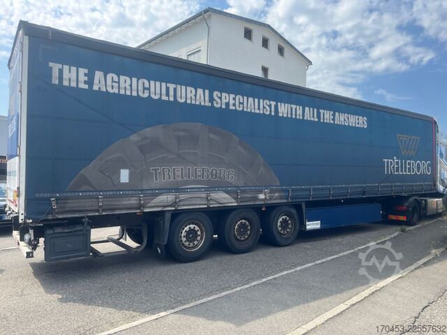 Auflieger mit Pritsche & Plane SCHMITZ CARGOBULL SCB S3T Pritsche Schiebeplane Edscha Lift