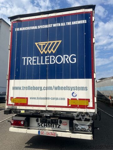 Auflieger mit Pritsche & Plane SCHMITZ CARGOBULL SCB S3T Pritsche Schiebeplane Edscha Lift