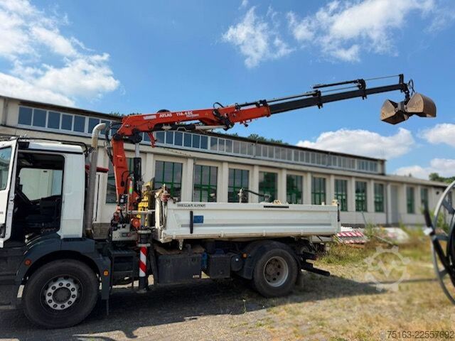 Kipper LKW MAN TG-M 18.320 4x2 2-Achs Kipper Kran Atlas 116.4RC