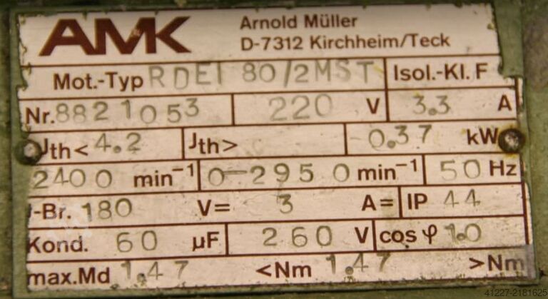 Luminous flux gear motor AMK RDEI 80/2MST