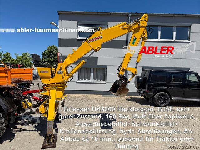 Excavator Griesser HK5000 Heckbagger Zapfwelle