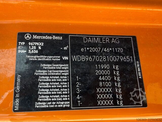 Saugwagen MERCEDES-BENZ Atego 1223 4x2 Euro 6 Hvidtved Cityflex 204