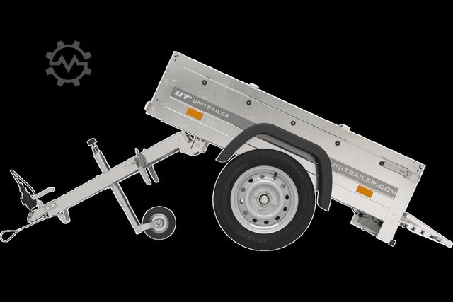 Car trailer Unitrailer 150 KIPP MIT FLACHPLANE UND PLANENTRÄGER