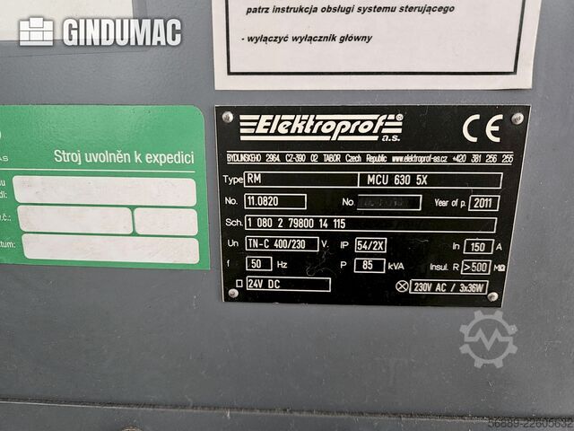 KOVOSVIT MAS MCU 630V-5X KOVOSVIT MAS MCU 630V-5X
