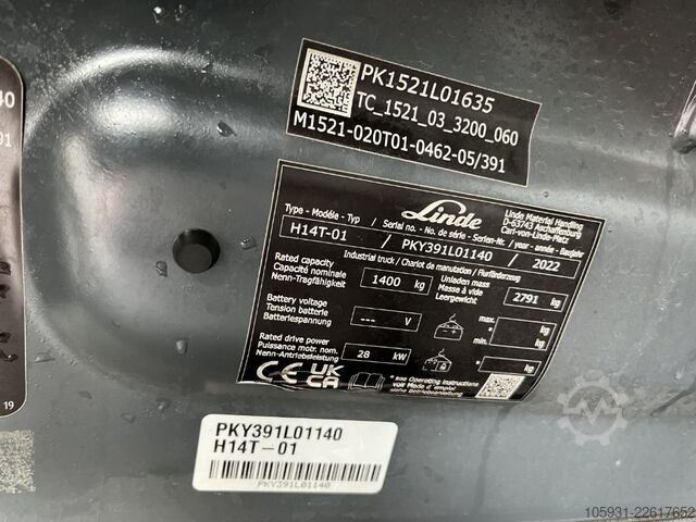LPG Forklifts Linde H14T-01