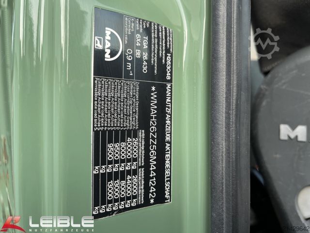 Three-sided tipper truck MAN TGA 26.430 6x4BB*Meiller Kipper*AP-Achsen*Blatt*