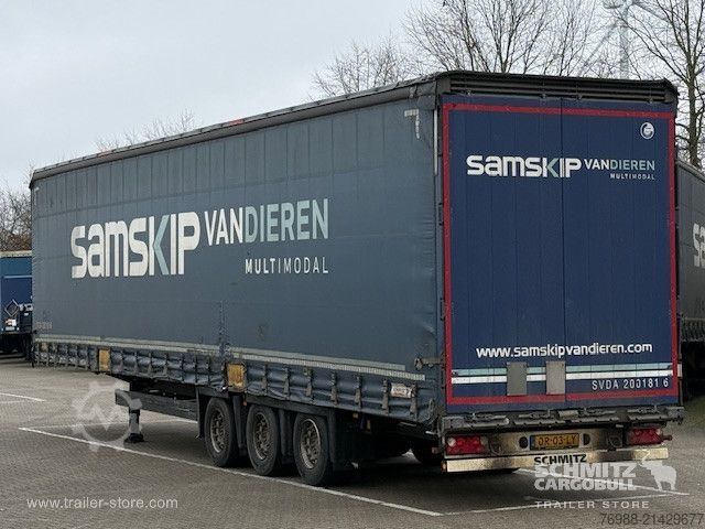 Open semitrailer with tarp Schmitz Cargobull Curtainsider Mega