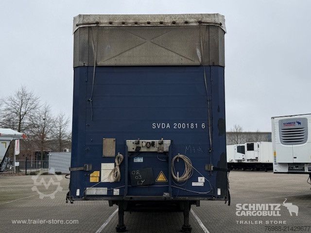 Open semitrailer with tarp Schmitz Cargobull Curtainsider Mega