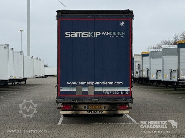 Open semitrailer with tarp Schmitz Cargobull Curtainsider Mega