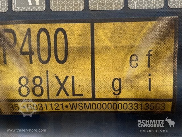 Open semitrailer with tarp Schmitz Cargobull Curtainsider Mega