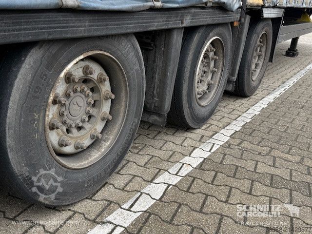 Open semitrailer with tarp Schmitz Cargobull Curtainsider Mega