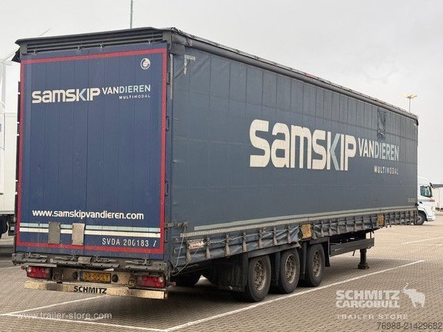 Open semitrailer with tarp Schmitz Cargobull Curtainsider Mega