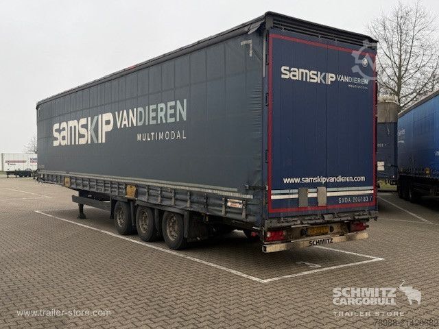 Open semitrailer with tarp Schmitz Cargobull Curtainsider Mega