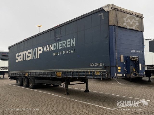 Open semitrailer with tarp Schmitz Cargobull Curtainsider Mega