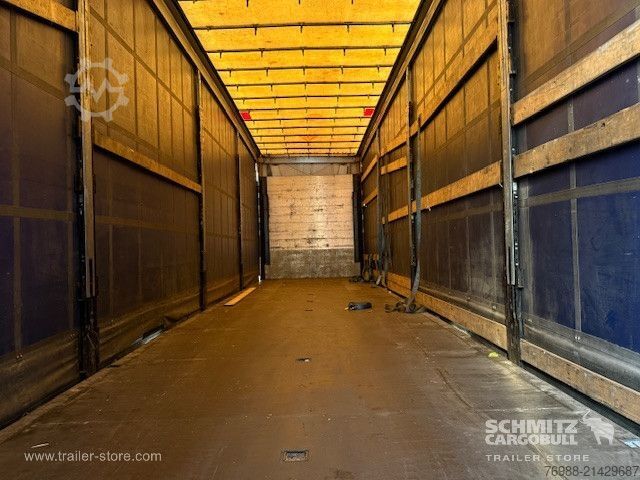 Open semitrailer with tarp Schmitz Cargobull Curtainsider Mega
